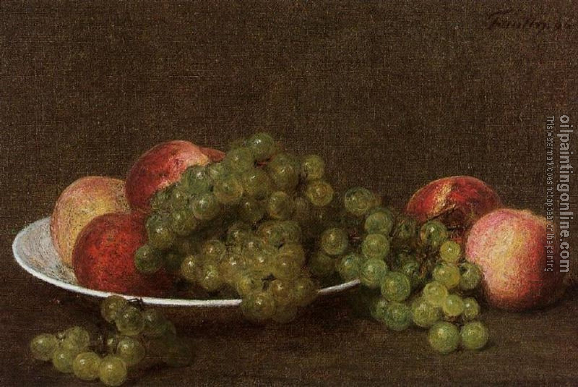 Fantin-Latour, Henri - Peaches and Grapes